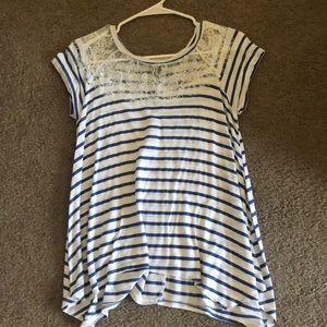 Blue & White striped shirt